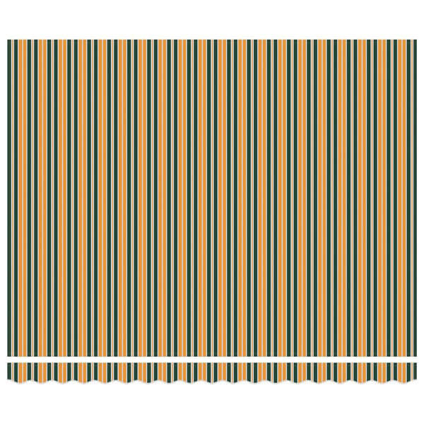 vidaXL Reservedug til markise Grøn og gul 380 x 295 cm Polyester