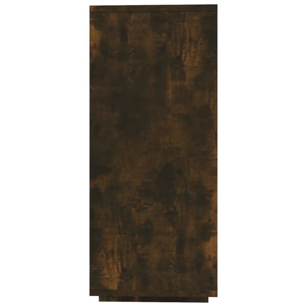 vidaXL skænk 120x30x75 cm konstrueret træ røget egetræsfarve