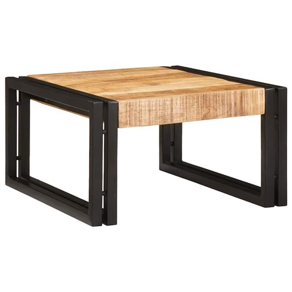 vidaXL Badeværelseshylde Brun 40 x 50 x 23 cm Solid Ru raw mango træ
