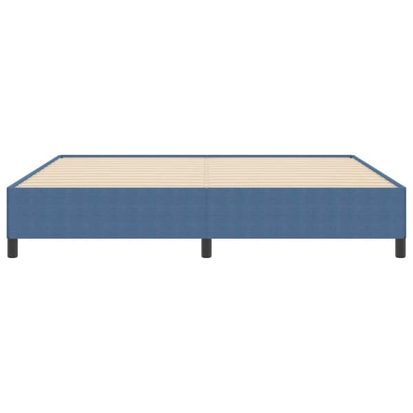 vidaXL Box spring seng Blå 200 x 200 cm Velourstof