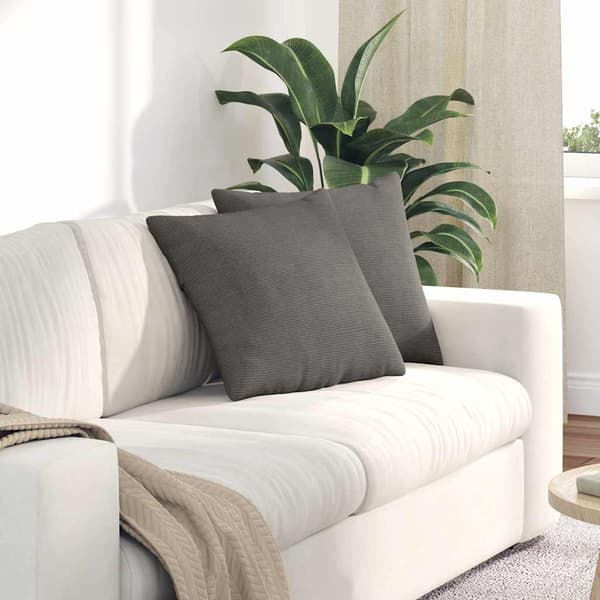 vidaXL Sofapuder 2 pcs Lysegrå 45 x 45 cm Velourstof
