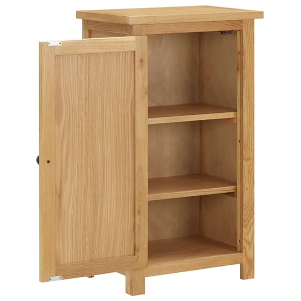 vidaXL skab 45x32x85 cm massivt egetræ