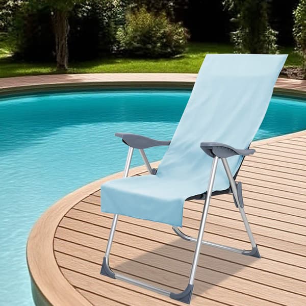 vidaXL Udendørs stol håndklæder 2 pcs Blå 130 x 60 cm