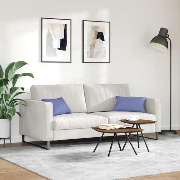 vidaXL Sofapuder 2 pcs Jeans blå 50 x 30 cm Stof