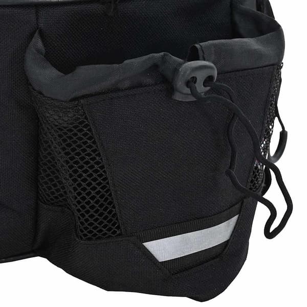 vidaXL Cykeltaske Sort 38 x 21 x 16 cm Polyester