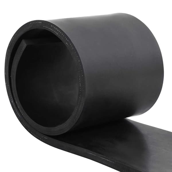 vidaXL gummikant til sneplov 100x15x1 cm sort