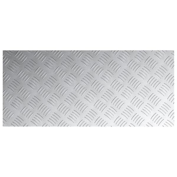 vidaXL Trappe Tread Rektangulær 4 pcs Sølv 90 x 40 cm Aluminium
