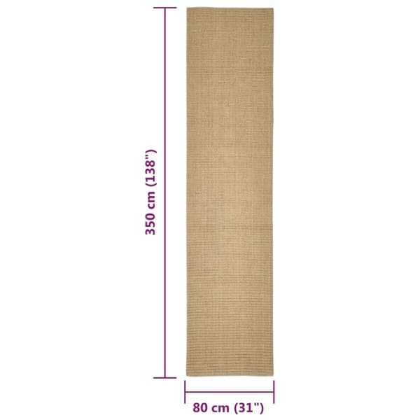 vidaXL Sisalmatto raapimispuulle 80x350 cm
