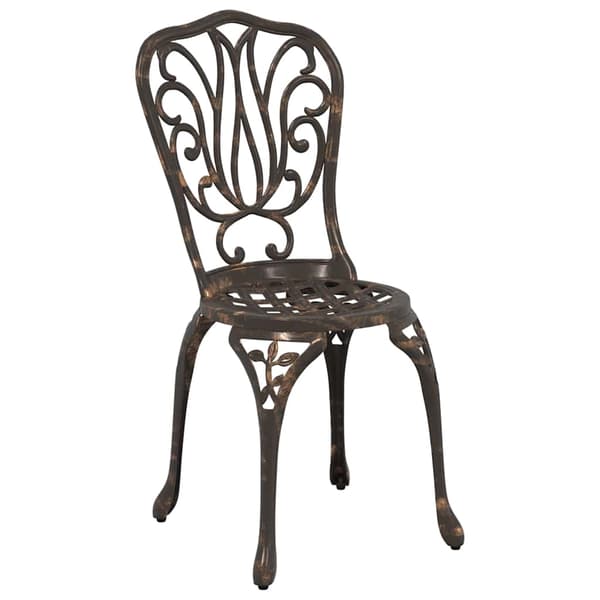 vidaXL Have Bistro Sæt 3 pcs Bronze Aluminium