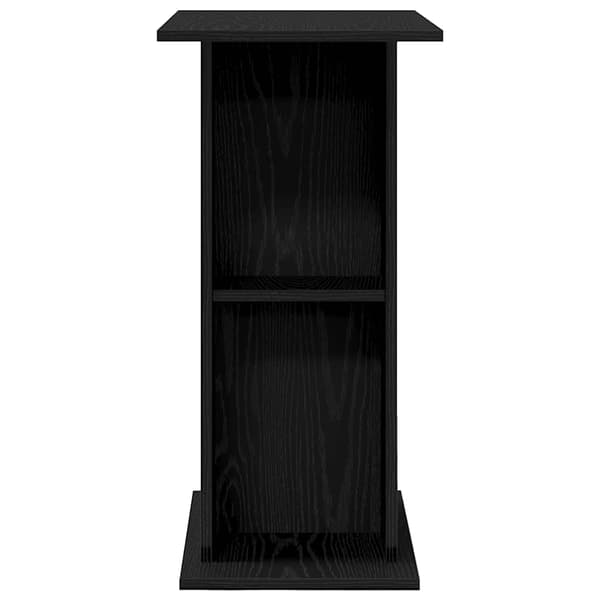 vidaXL akvariestativ sort egetræ 75x36x72,5 cm konstrueret træ