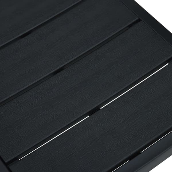 vidaXL havestole 2 stk. HDPE trælook sort