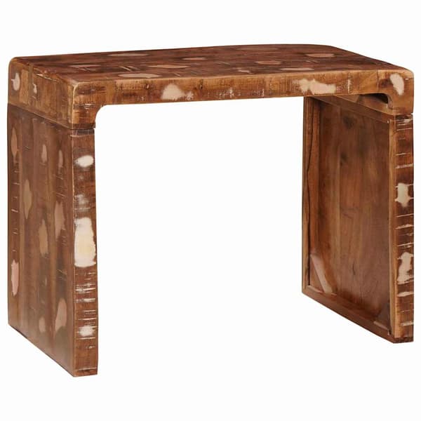 vidaXL Endebord Brun 60 x 35 x 46 cm Solid genbrugs træ