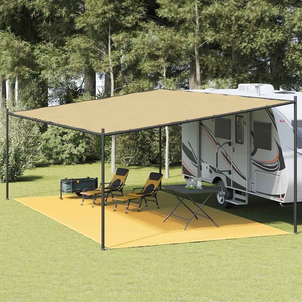 vidaXL telttæppe 400x700 cm beige