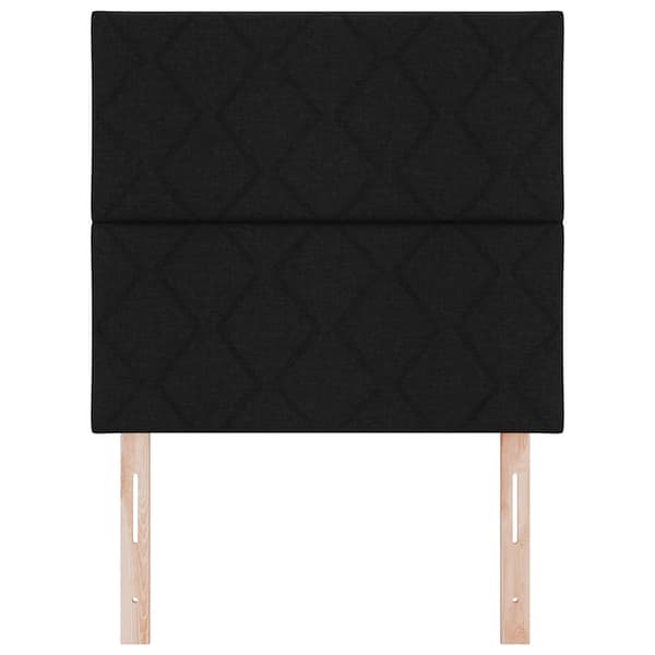 vidaXL Hovedgærde Sort 100 cm Stof