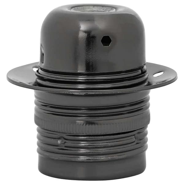 vidaXL lampeholdere 2 stk blank sort E27
