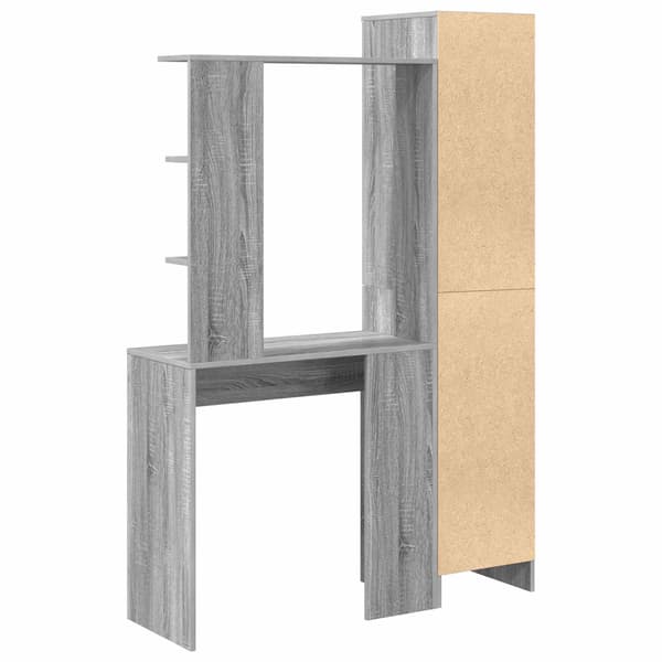vidaXL Bord 2 pcs Grå Sonoma