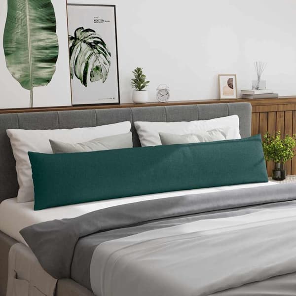 vidaXL Sofapuder 2 pcs Mørkegrøn 200 x 40 cm Stof