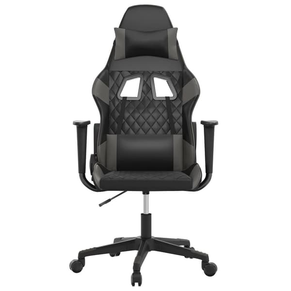 vidaXL gamingstol kunstlæder sort og grå