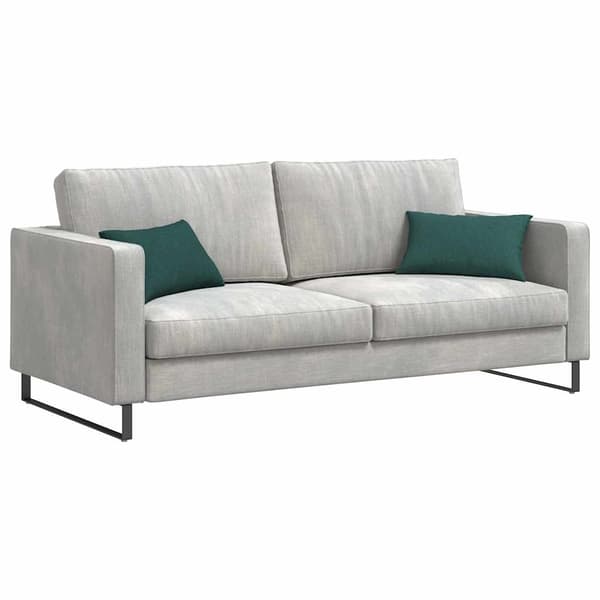 vidaXL Sofapuder 2 pcs Mørkegrøn 50 x 30 cm Stof