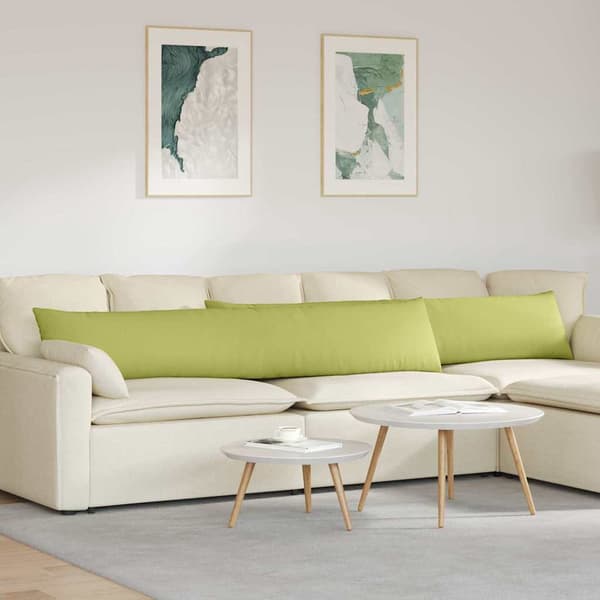vidaXL Sofapuder 2 pcs Lys grøn 200 x 40 cm Stof