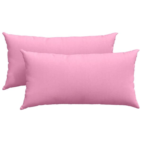 vidaXL Sofapuder 2 pcs Lyserød 80 x 40 cm Stof