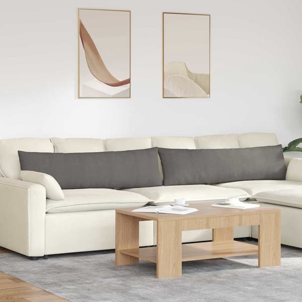 vidaXL Sofapuder 2 pcs Lysegrå 145 x 40 cm Velourstof