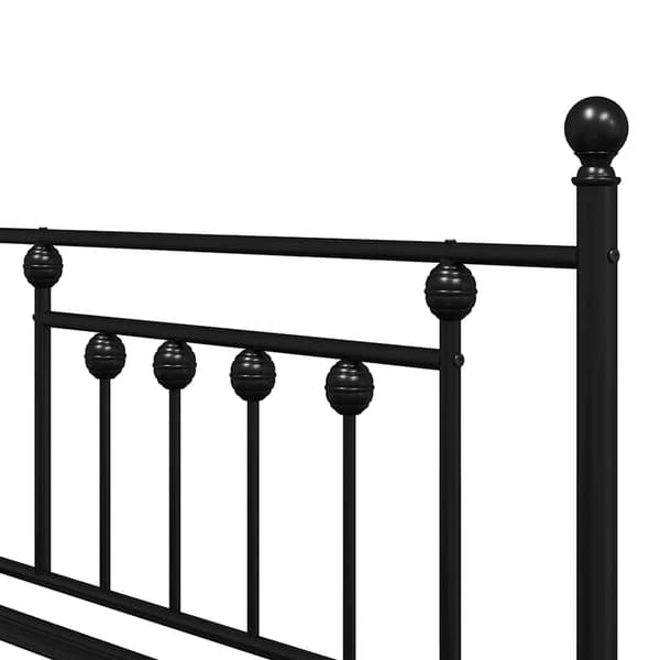 vidaXL Dagsengramme Sort 90 x 190 cm Stål