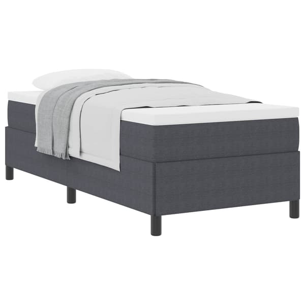 vidaXL Box spring seng Mørkegrå 100 x 200 cm Velourstof