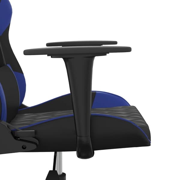 vidaXL gamingstol kunstlæder sort og blå