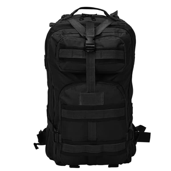 vidaXL rygsæk i militærstil 50 l sort