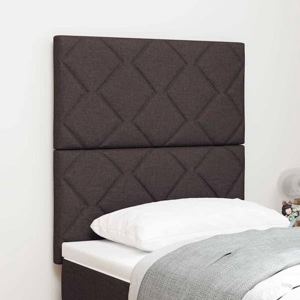 vidaXL LED sengegavl Lysegrå 80 cm Stof