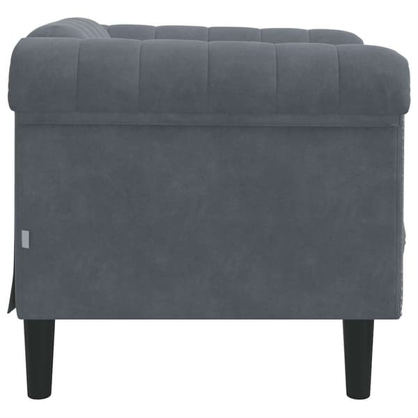 vidaXL sofastol velour mørkegrå