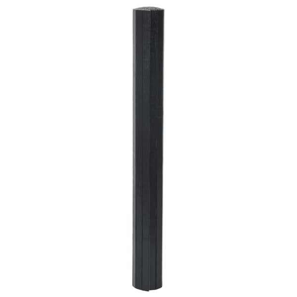 vidaXL gulvtæppe 70x300 cm rektangulær bambus sort