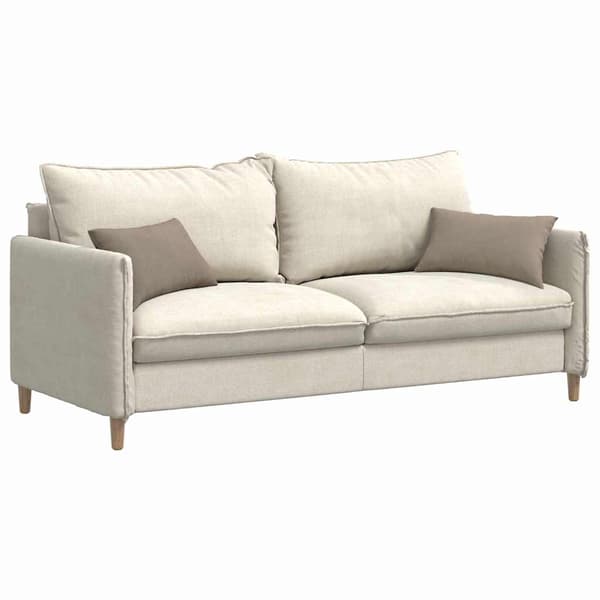 vidaXL Sofapuder 2 pcs Gråbrun 50 x 30 cm Stof