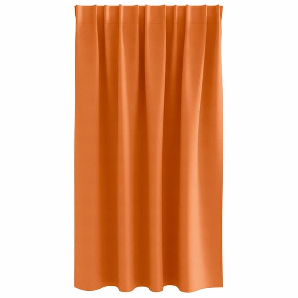 vidaXL Gardiner med gardiner 2 pcs Lys orange Polyester