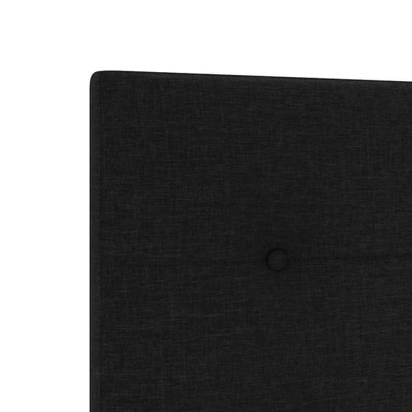 vidaXL LED-sengegavl Sort 90 cm Stof