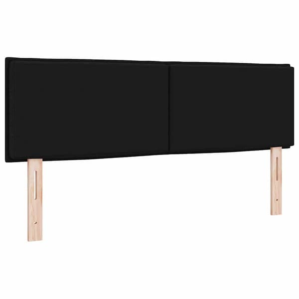 vidaXL Hovedgærde Sort 160 cm Stof