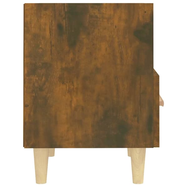 vidaXL sengebord 40x35x47 cm røget egetræsfarve