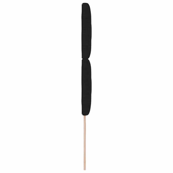 vidaXL Hovedgærde Sort 100 cm Stof