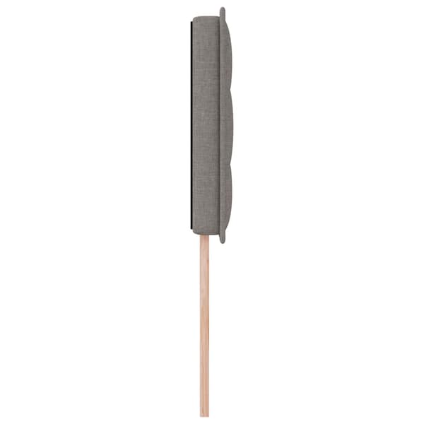 vidaXL Hovedgærde Gråbrun 90 cm Stof