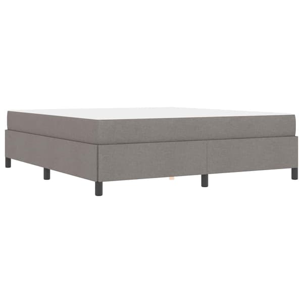 vidaXL Box spring seng Gråbrun 180 x 200 cm Stof