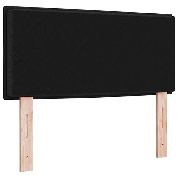 vidaXL Hovedgærde Sort 80 cm Stof
