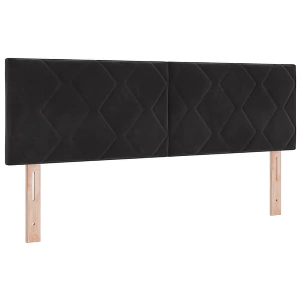 vidaXL Box spring seng med madras Sort 200 x 140 cm Polyester
