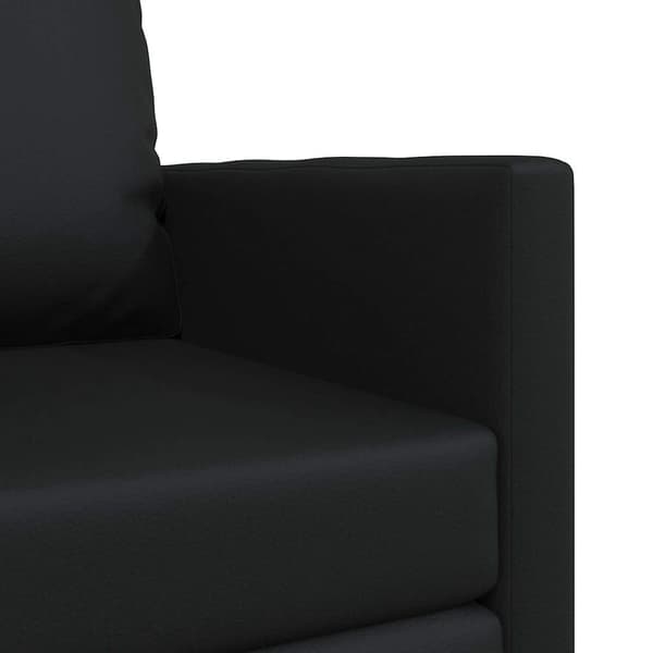 vidaXL Sovesofa 60cm Sort Kunstlæder