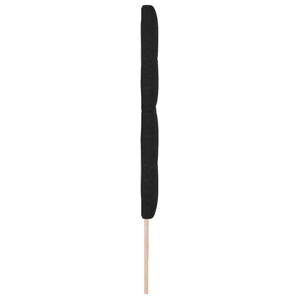 vidaXL LED-sengegavl Sort 90 cm Stof