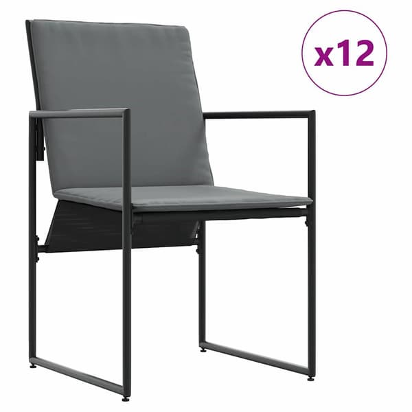 vidaXL Have Spisebordssæt 13 pcs Sort Stål