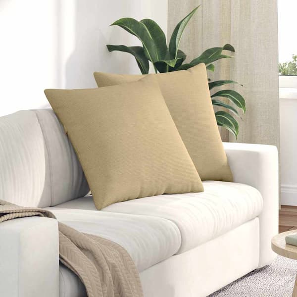 vidaXL Sofapuder 2 pcs Grågrøn 60 x 60 cm Velourstof