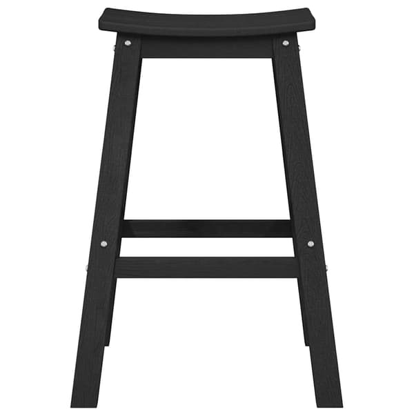 vidaXL Have bar sæt 4 pcs Sort HDPE