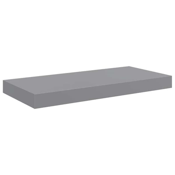 vidaXL væghylde 50x23x3,8 cm MDF grå