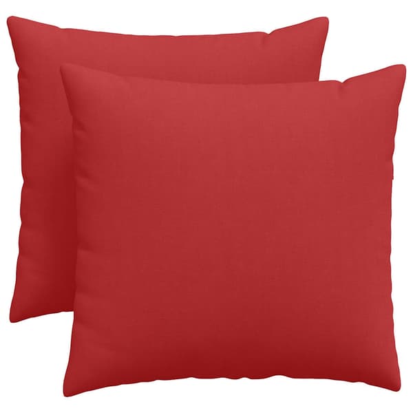 vidaXL Sofapuder 2 pcs Rød 50 x 50 cm Stof